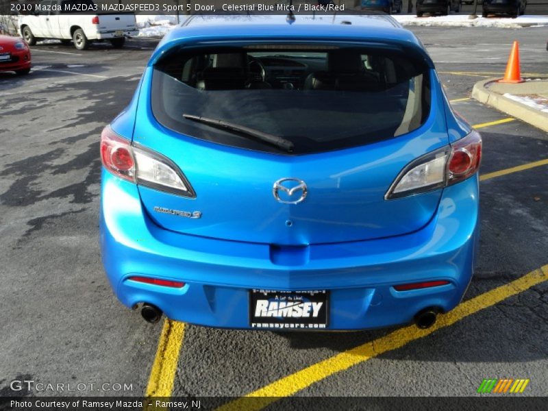 Celestial Blue Mica / Black/Red 2010 Mazda MAZDA3 MAZDASPEED3 Sport 5 Door