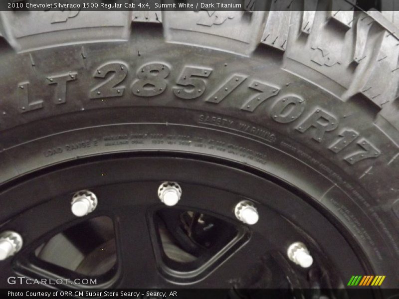 Summit White / Dark Titanium 2010 Chevrolet Silverado 1500 Regular Cab 4x4