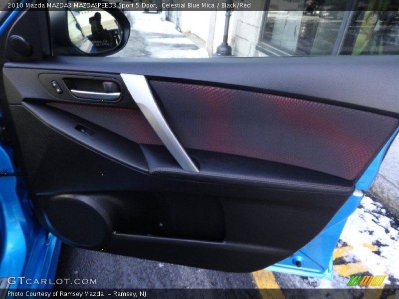 Celestial Blue Mica / Black/Red 2010 Mazda MAZDA3 MAZDASPEED3 Sport 5 Door