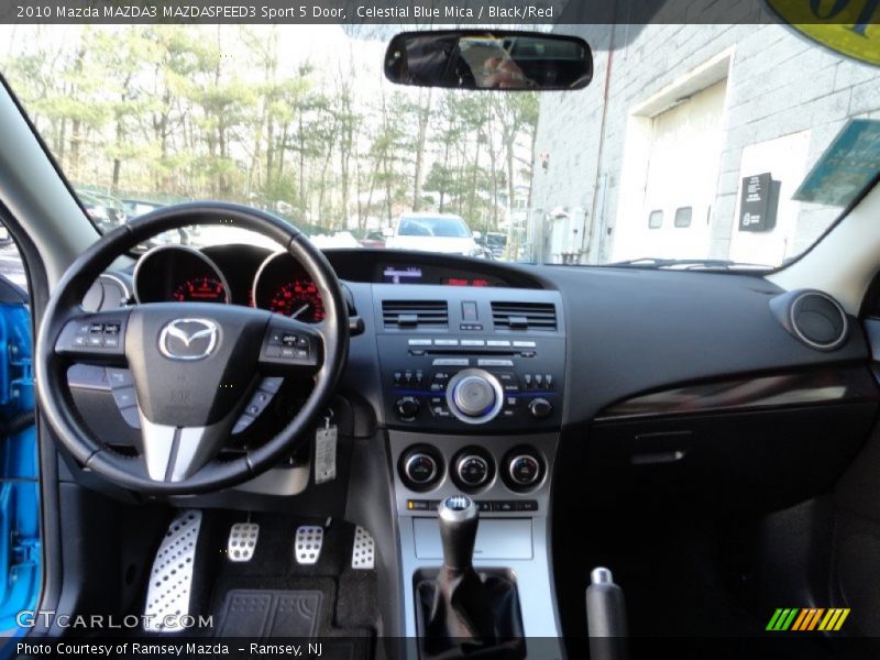 Celestial Blue Mica / Black/Red 2010 Mazda MAZDA3 MAZDASPEED3 Sport 5 Door