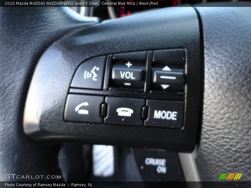 Celestial Blue Mica / Black/Red 2010 Mazda MAZDA3 MAZDASPEED3 Sport 5 Door