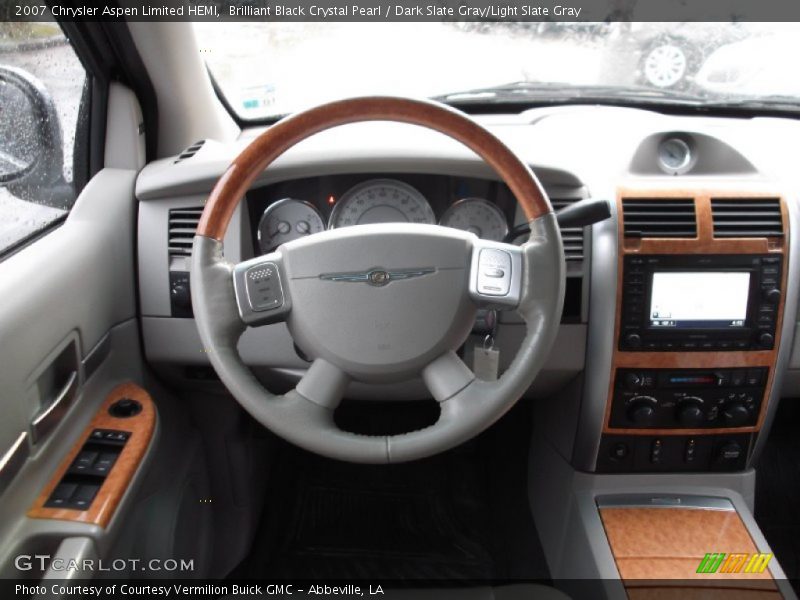 Brilliant Black Crystal Pearl / Dark Slate Gray/Light Slate Gray 2007 Chrysler Aspen Limited HEMI