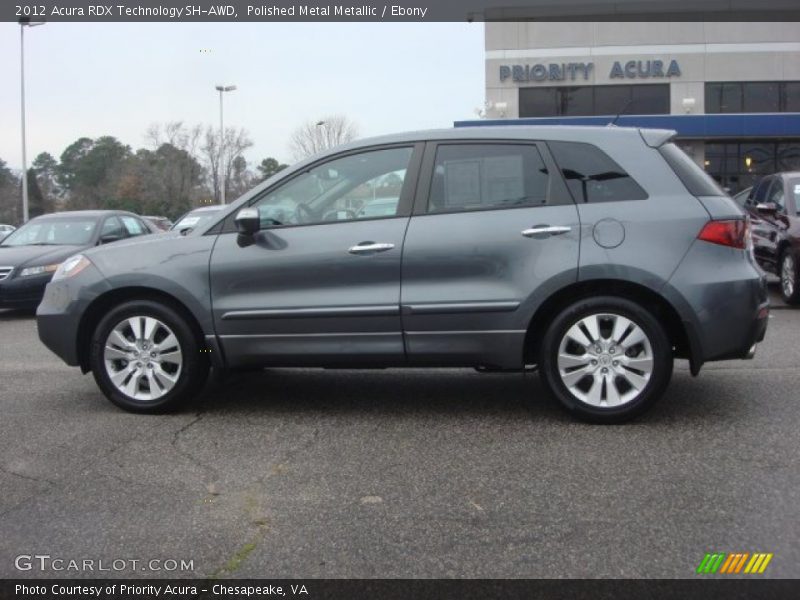 Polished Metal Metallic / Ebony 2012 Acura RDX Technology SH-AWD