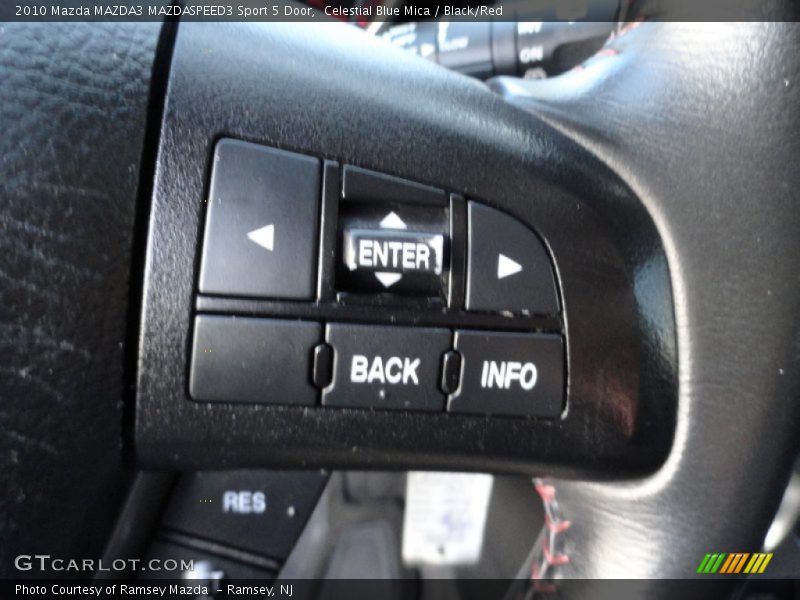 Celestial Blue Mica / Black/Red 2010 Mazda MAZDA3 MAZDASPEED3 Sport 5 Door