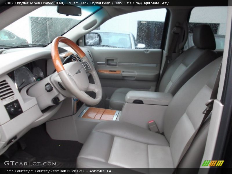 Brilliant Black Crystal Pearl / Dark Slate Gray/Light Slate Gray 2007 Chrysler Aspen Limited HEMI