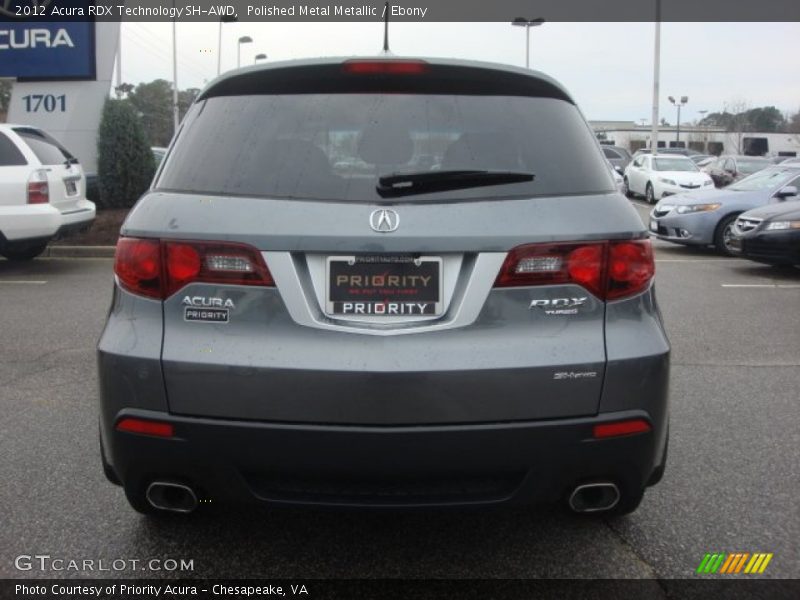 Polished Metal Metallic / Ebony 2012 Acura RDX Technology SH-AWD