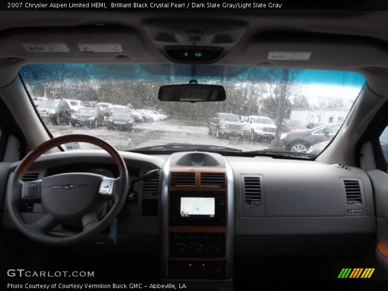 Brilliant Black Crystal Pearl / Dark Slate Gray/Light Slate Gray 2007 Chrysler Aspen Limited HEMI