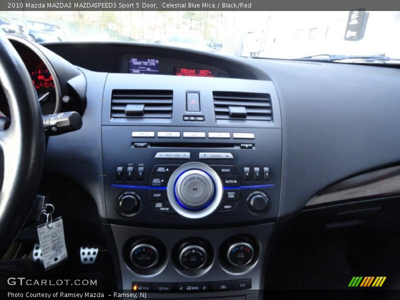 Celestial Blue Mica / Black/Red 2010 Mazda MAZDA3 MAZDASPEED3 Sport 5 Door