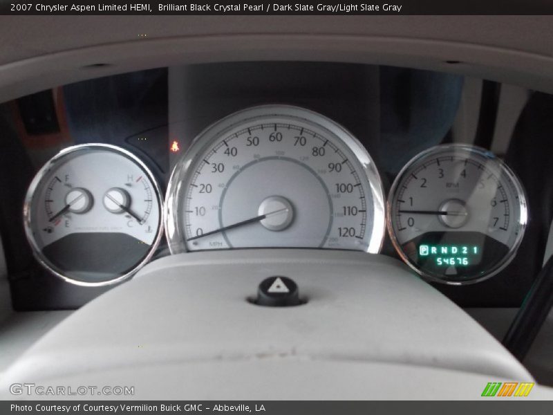 Brilliant Black Crystal Pearl / Dark Slate Gray/Light Slate Gray 2007 Chrysler Aspen Limited HEMI