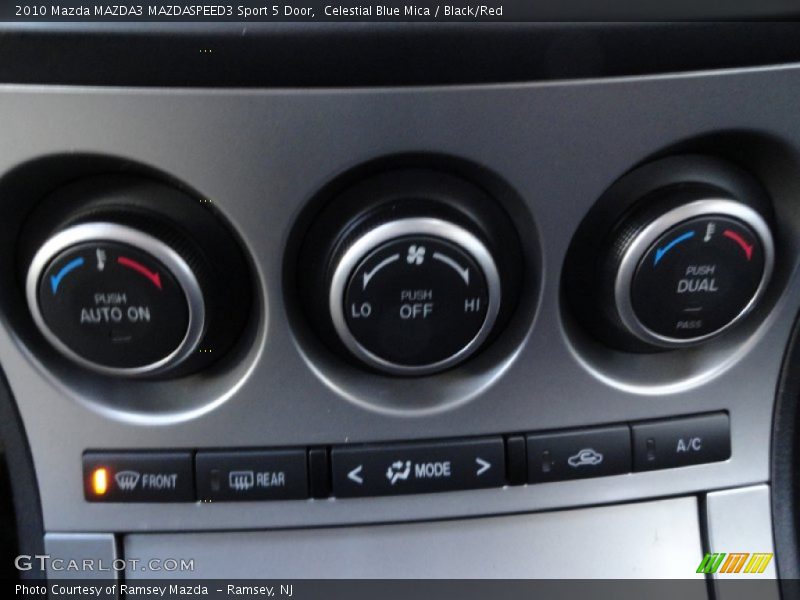 Celestial Blue Mica / Black/Red 2010 Mazda MAZDA3 MAZDASPEED3 Sport 5 Door