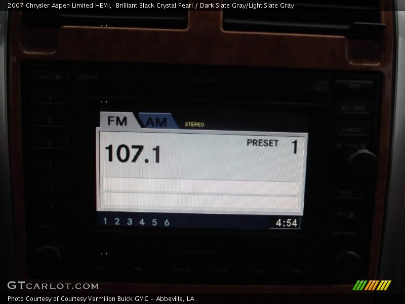 Brilliant Black Crystal Pearl / Dark Slate Gray/Light Slate Gray 2007 Chrysler Aspen Limited HEMI