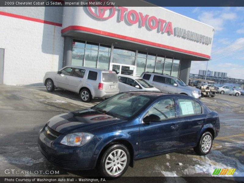 Imperial Blue Metallic / Gray 2009 Chevrolet Cobalt LS Sedan