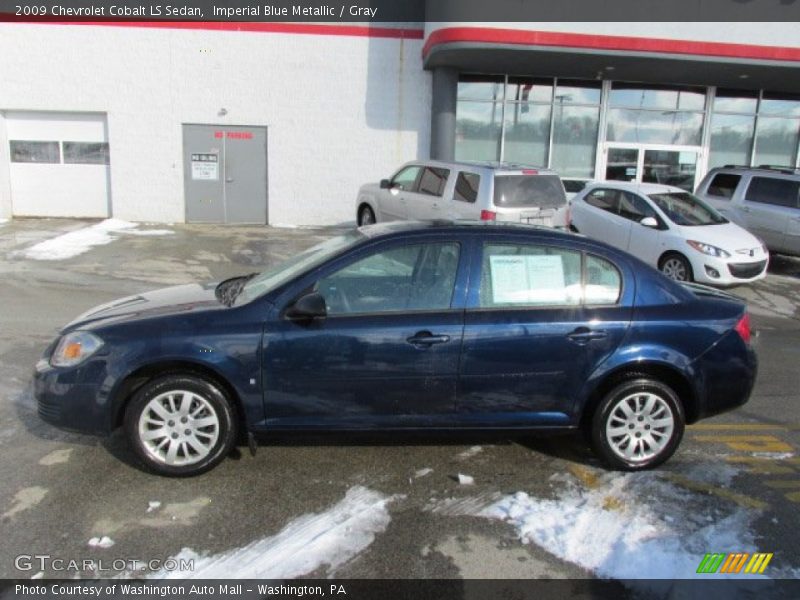 Imperial Blue Metallic / Gray 2009 Chevrolet Cobalt LS Sedan