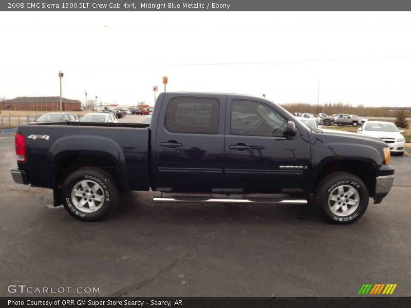 Midnight Blue Metallic / Ebony 2008 GMC Sierra 1500 SLT Crew Cab 4x4