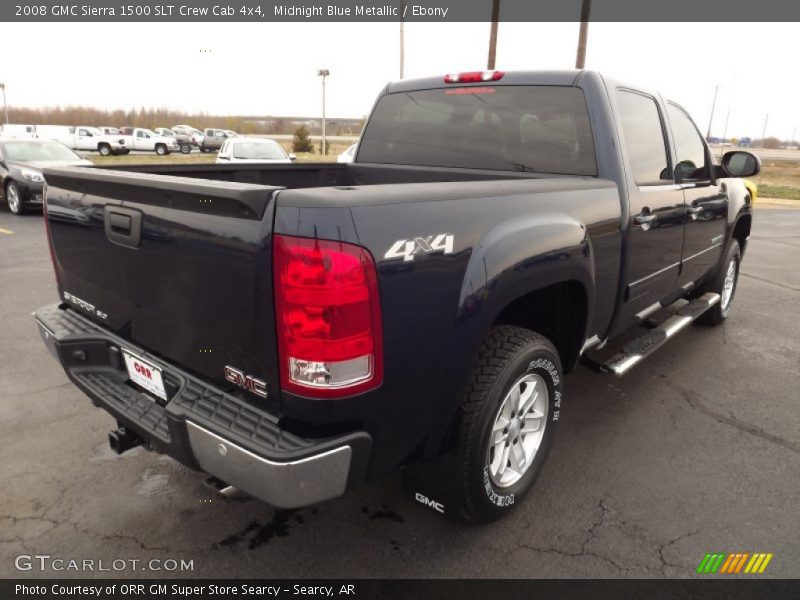 Midnight Blue Metallic / Ebony 2008 GMC Sierra 1500 SLT Crew Cab 4x4