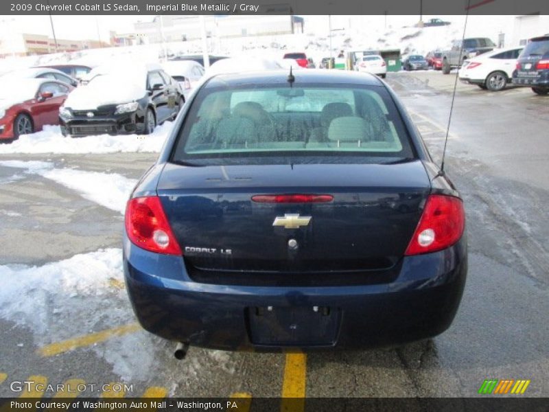 Imperial Blue Metallic / Gray 2009 Chevrolet Cobalt LS Sedan