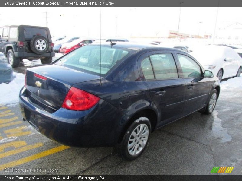 Imperial Blue Metallic / Gray 2009 Chevrolet Cobalt LS Sedan