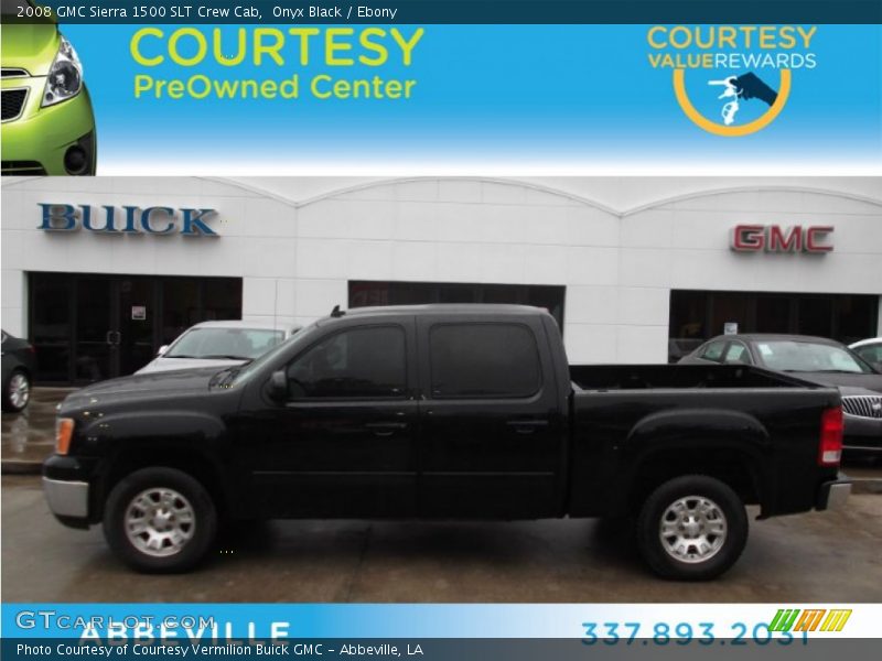 Onyx Black / Ebony 2008 GMC Sierra 1500 SLT Crew Cab