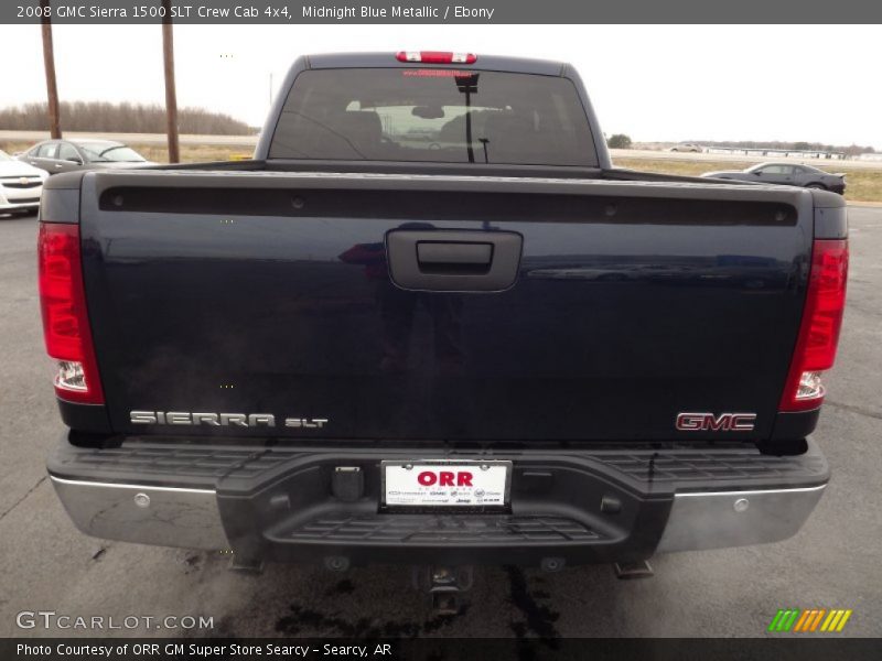 Midnight Blue Metallic / Ebony 2008 GMC Sierra 1500 SLT Crew Cab 4x4