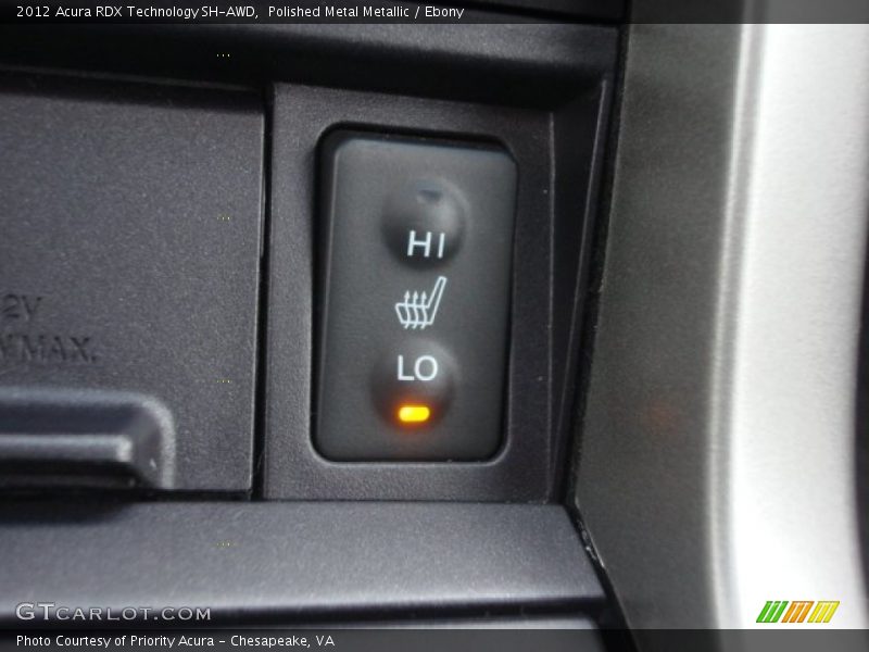Polished Metal Metallic / Ebony 2012 Acura RDX Technology SH-AWD