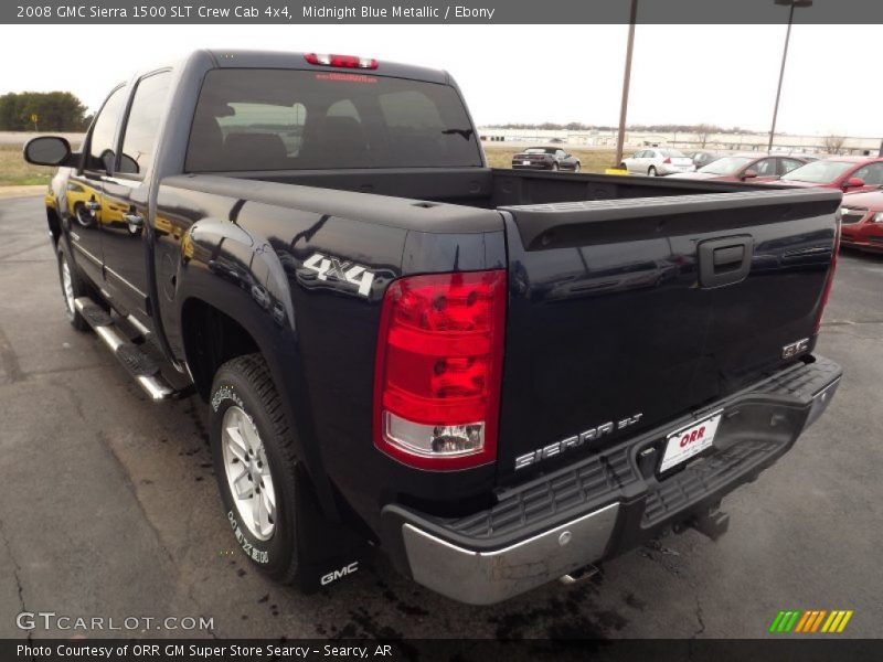 Midnight Blue Metallic / Ebony 2008 GMC Sierra 1500 SLT Crew Cab 4x4