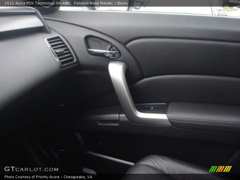 Polished Metal Metallic / Ebony 2012 Acura RDX Technology SH-AWD