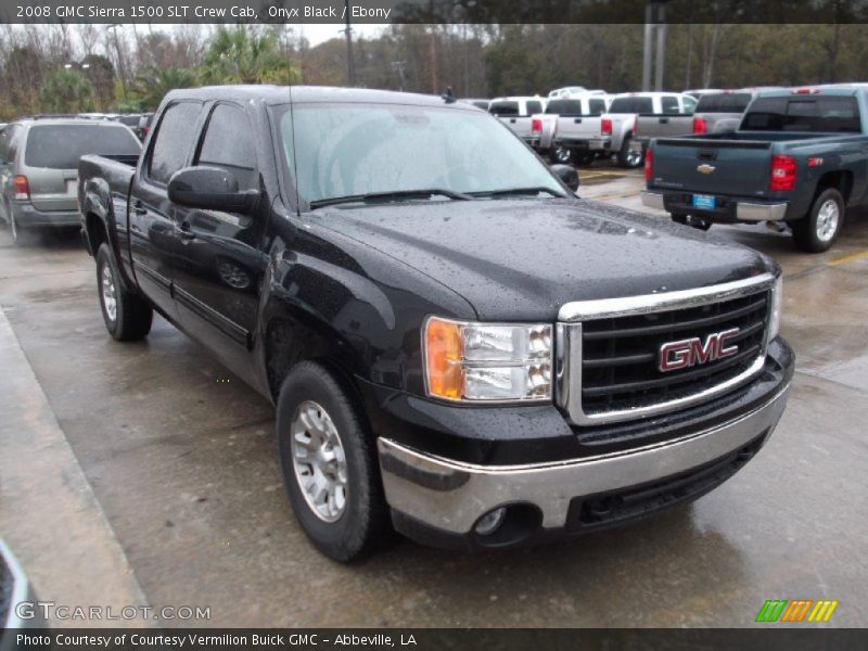 Onyx Black / Ebony 2008 GMC Sierra 1500 SLT Crew Cab