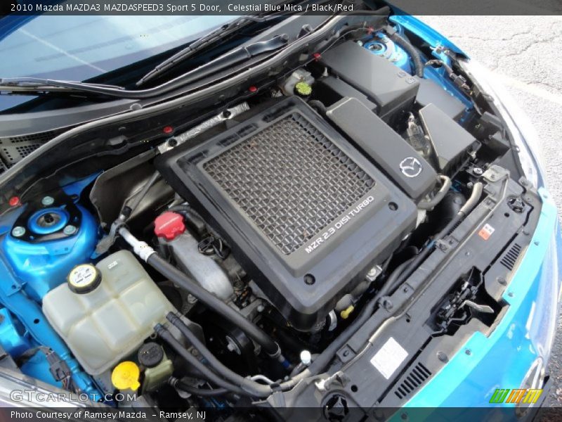Celestial Blue Mica / Black/Red 2010 Mazda MAZDA3 MAZDASPEED3 Sport 5 Door