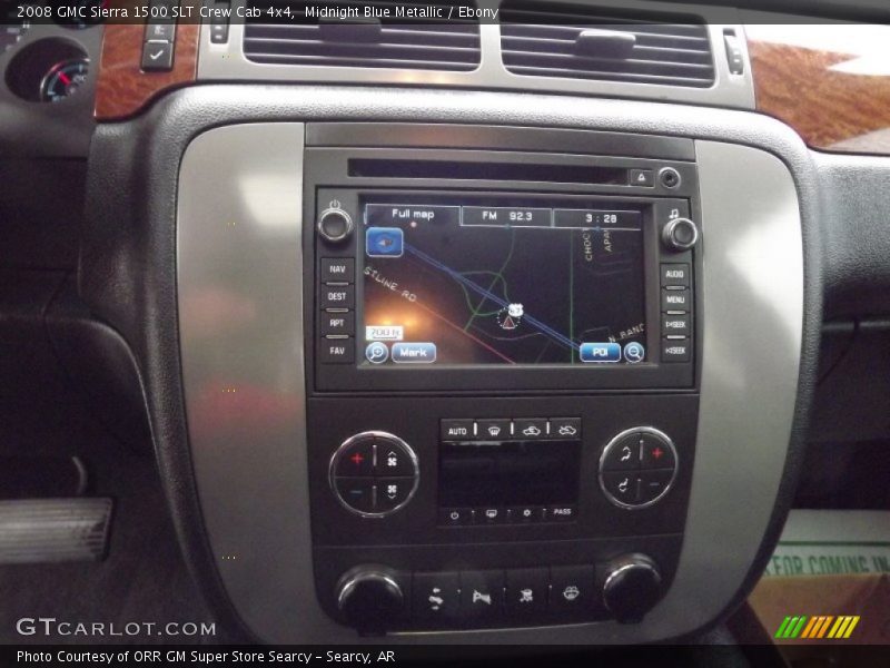 Midnight Blue Metallic / Ebony 2008 GMC Sierra 1500 SLT Crew Cab 4x4