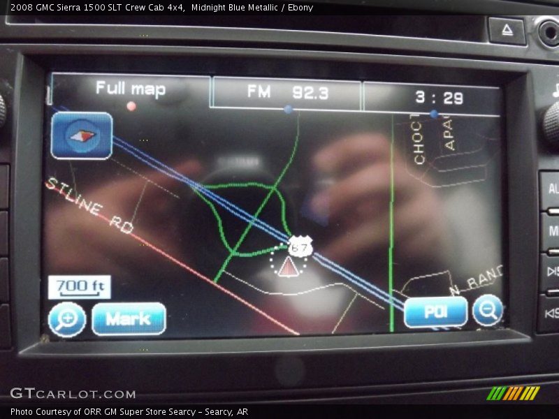Midnight Blue Metallic / Ebony 2008 GMC Sierra 1500 SLT Crew Cab 4x4