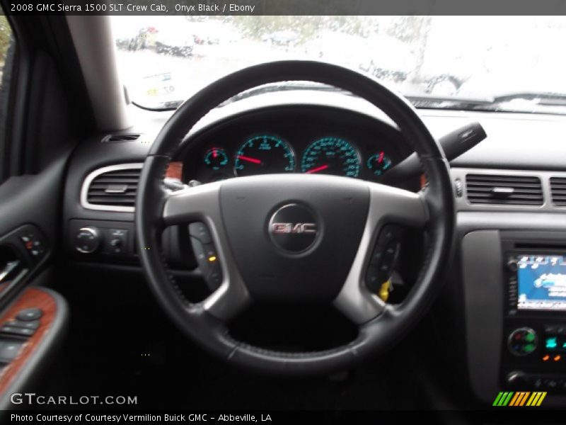 Onyx Black / Ebony 2008 GMC Sierra 1500 SLT Crew Cab