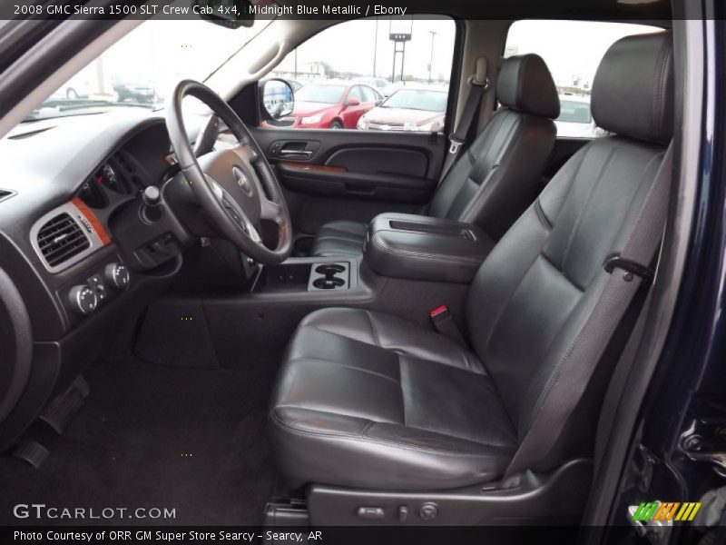 Midnight Blue Metallic / Ebony 2008 GMC Sierra 1500 SLT Crew Cab 4x4