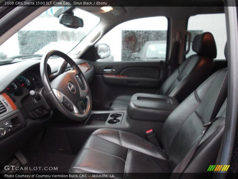 Onyx Black / Ebony 2008 GMC Sierra 1500 SLT Crew Cab