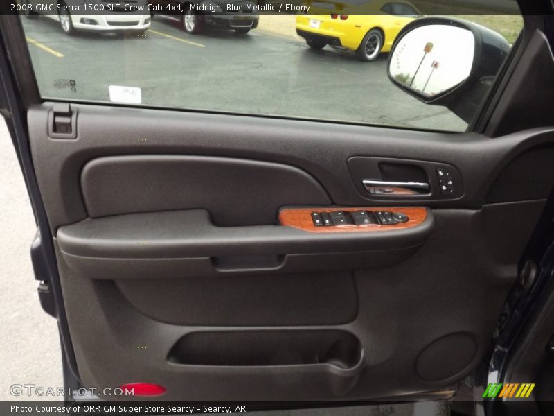 Midnight Blue Metallic / Ebony 2008 GMC Sierra 1500 SLT Crew Cab 4x4