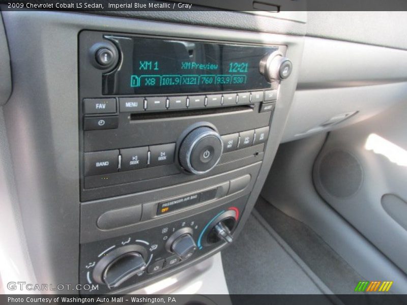 Imperial Blue Metallic / Gray 2009 Chevrolet Cobalt LS Sedan