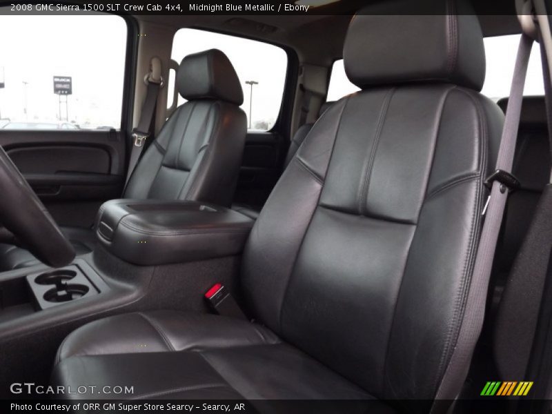 Midnight Blue Metallic / Ebony 2008 GMC Sierra 1500 SLT Crew Cab 4x4