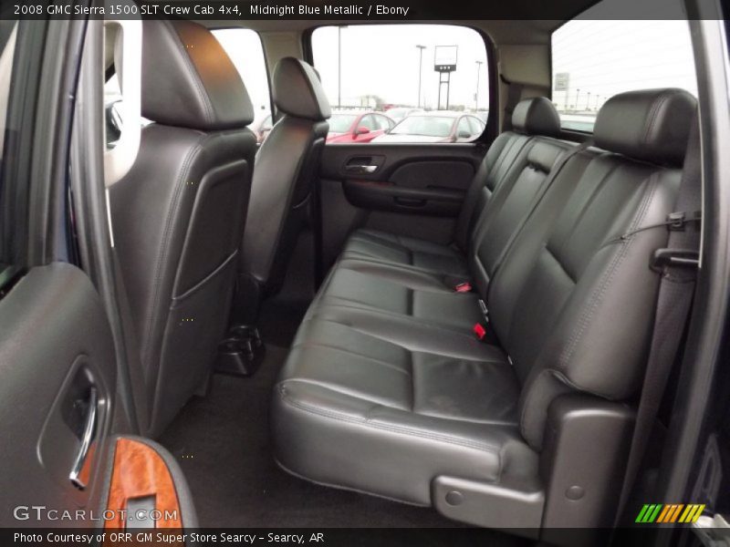 Midnight Blue Metallic / Ebony 2008 GMC Sierra 1500 SLT Crew Cab 4x4