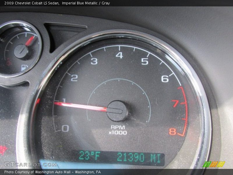 Imperial Blue Metallic / Gray 2009 Chevrolet Cobalt LS Sedan