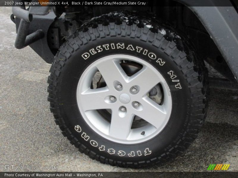 Black / Dark Slate Gray/Medium Slate Gray 2007 Jeep Wrangler Unlimited X 4x4