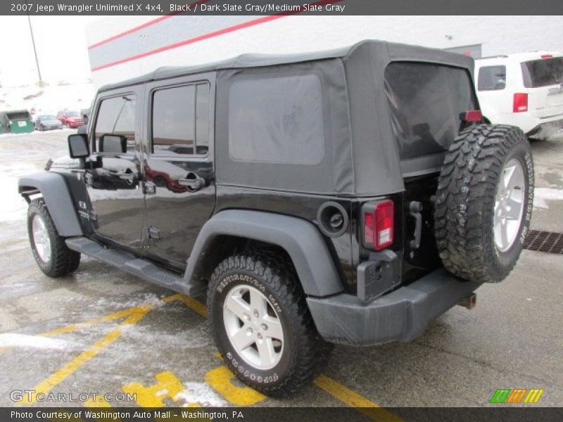 Black / Dark Slate Gray/Medium Slate Gray 2007 Jeep Wrangler Unlimited X 4x4