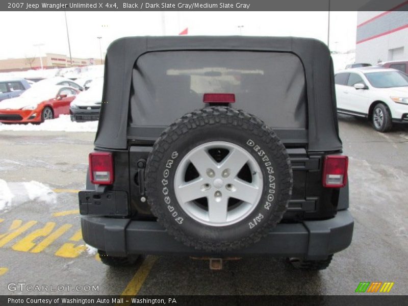 Black / Dark Slate Gray/Medium Slate Gray 2007 Jeep Wrangler Unlimited X 4x4