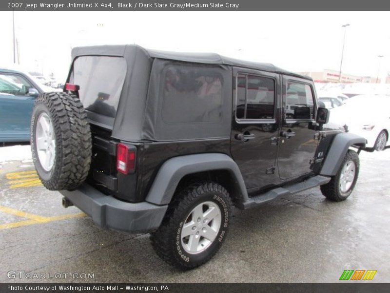 Black / Dark Slate Gray/Medium Slate Gray 2007 Jeep Wrangler Unlimited X 4x4