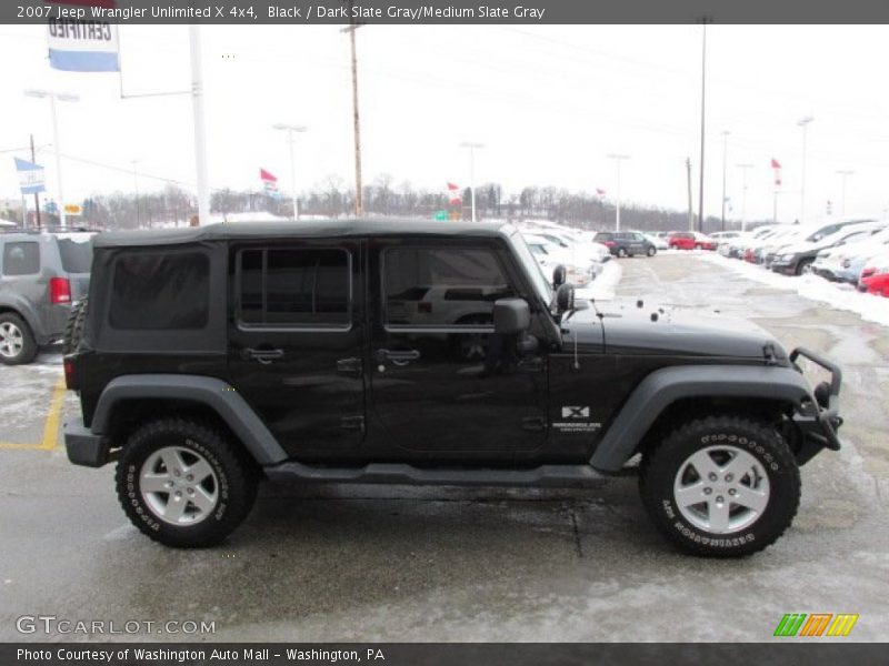 Black / Dark Slate Gray/Medium Slate Gray 2007 Jeep Wrangler Unlimited X 4x4