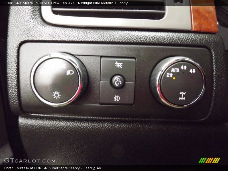 Midnight Blue Metallic / Ebony 2008 GMC Sierra 1500 SLT Crew Cab 4x4