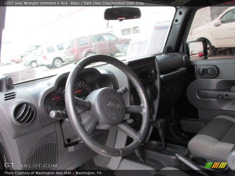 Black / Dark Slate Gray/Medium Slate Gray 2007 Jeep Wrangler Unlimited X 4x4