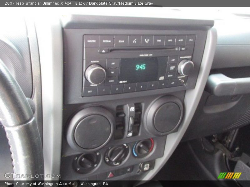 Black / Dark Slate Gray/Medium Slate Gray 2007 Jeep Wrangler Unlimited X 4x4