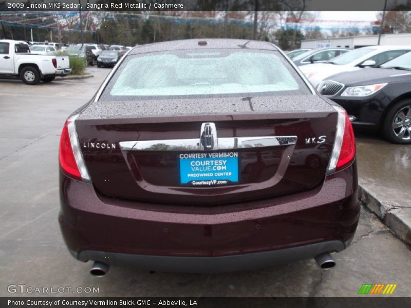 Sangria Red Metallic / Cashmere 2009 Lincoln MKS Sedan