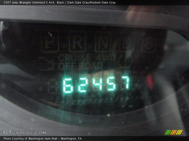 Black / Dark Slate Gray/Medium Slate Gray 2007 Jeep Wrangler Unlimited X 4x4