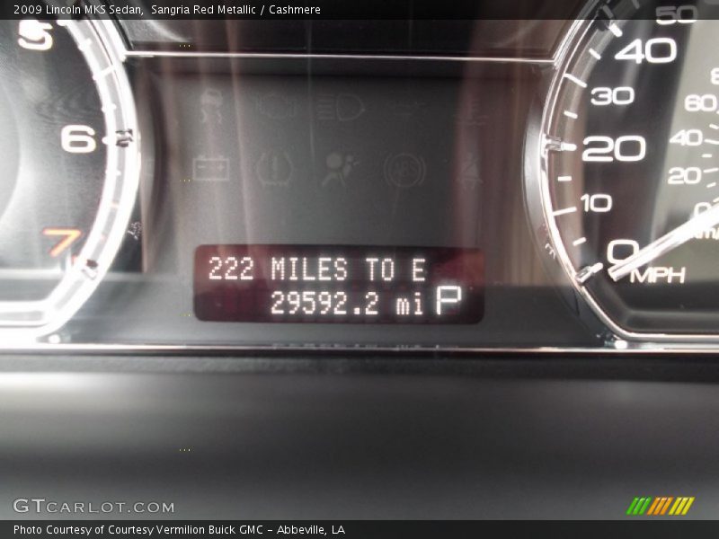 Sangria Red Metallic / Cashmere 2009 Lincoln MKS Sedan