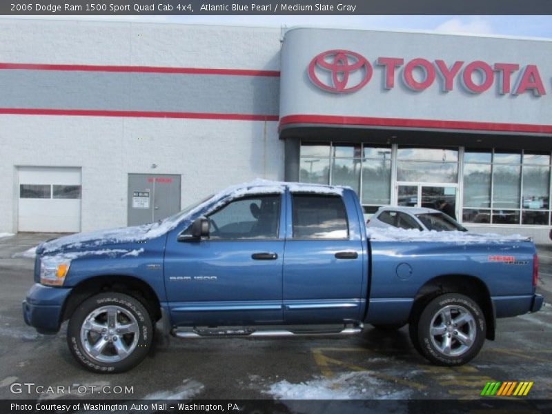 Atlantic Blue Pearl / Medium Slate Gray 2006 Dodge Ram 1500 Sport Quad Cab 4x4